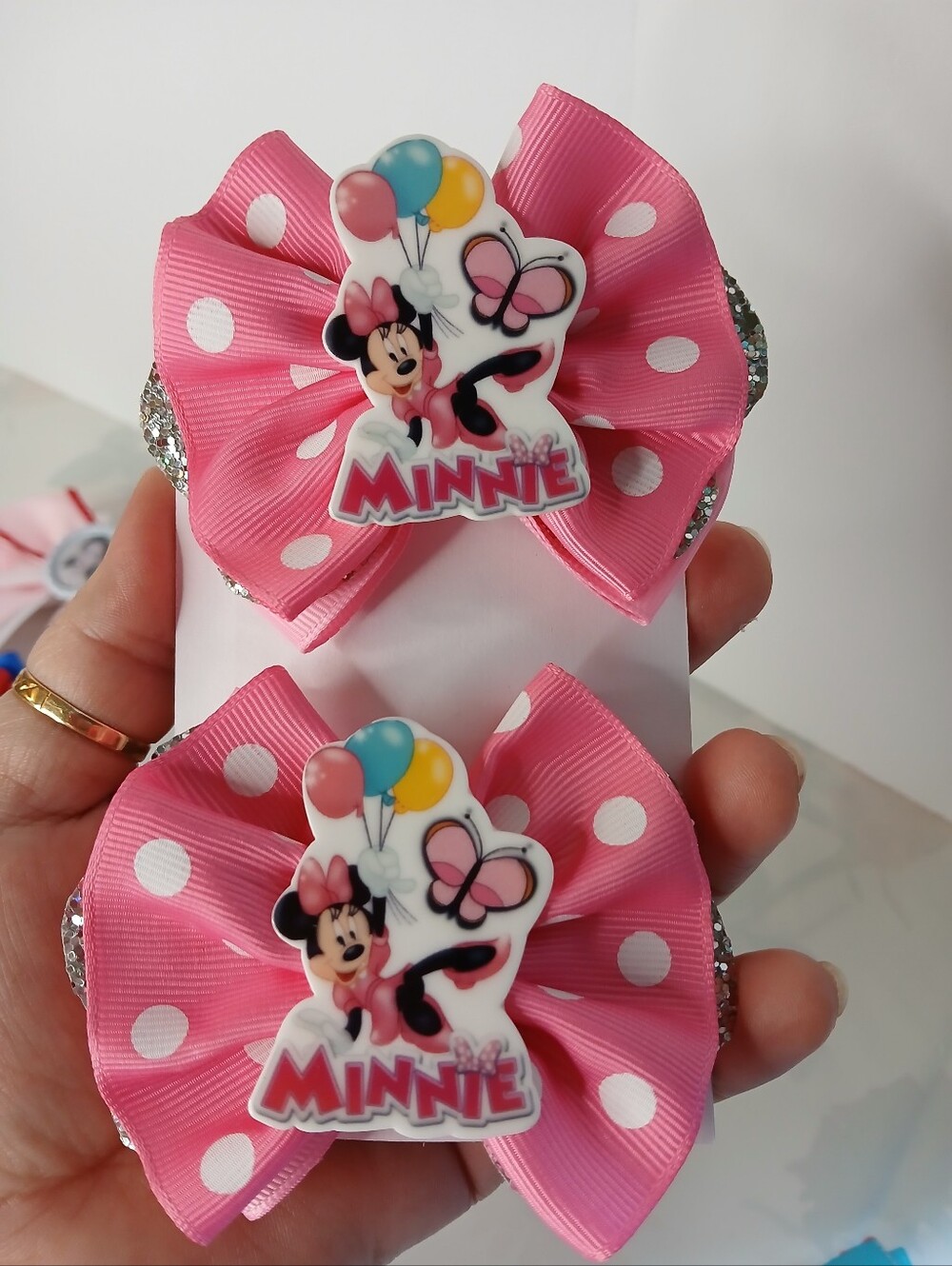 Hair Bows Set Minnie